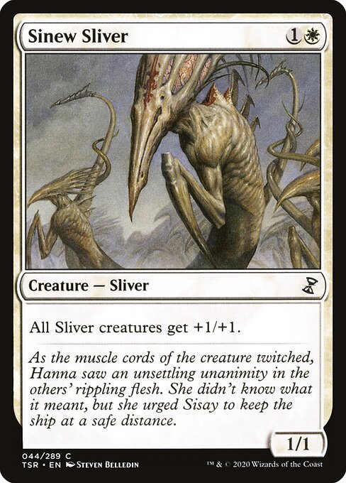 Sinew Sliver — Time Spiral Remastered #44, art by Steven Belledin