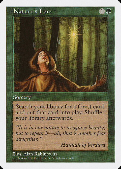 Nature's Lore — Fifth Edition #316, art by Alan Rabinowitz