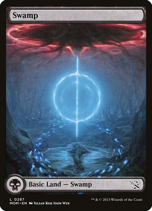 Swamp — March of the Machine #287, art by Julian Kok Joon Wen