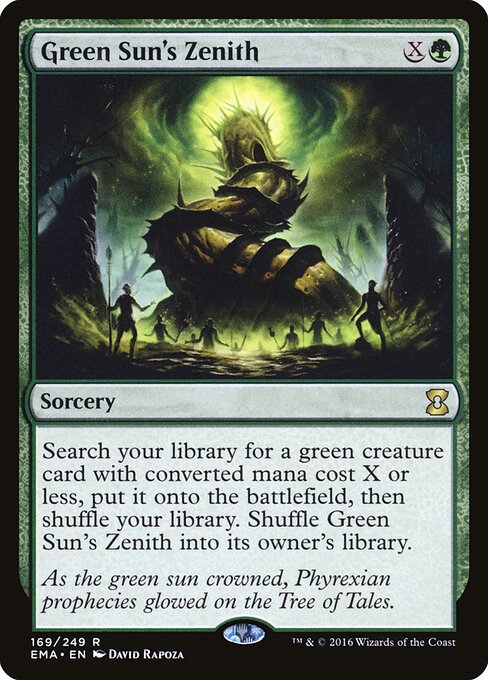Green Sun's Zenith — Eternal Masters #169, art by David Rapoza