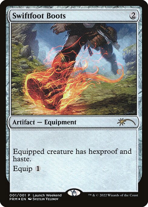 Swiftfoot Boots — Wizards Play Network 2022 #4, art by Svetlin Velinov