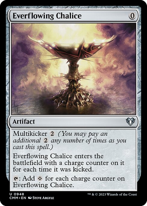 Everflowing Chalice — Commander Masters #948, art by Steve Argyle