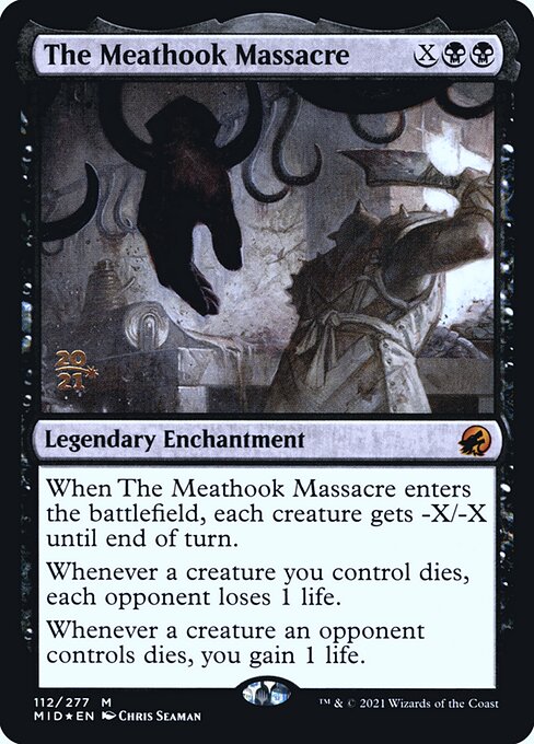 The Meathook Massacre — Innistrad: Midnight Hunt Promos #112s, art by Chris Seaman