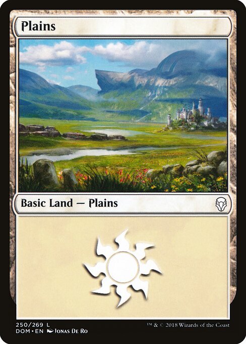 Plains — Dominaria #250, art by Jonas De Ro