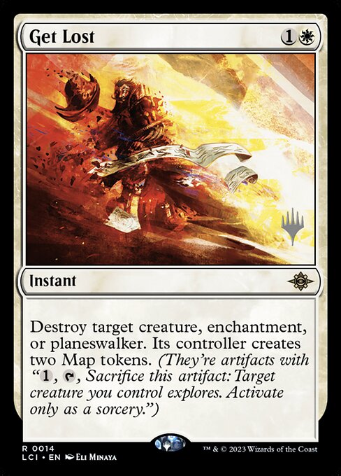 Get Lost — The Lost Caverns of Ixalan Promos #14p, art by Eli Minaya