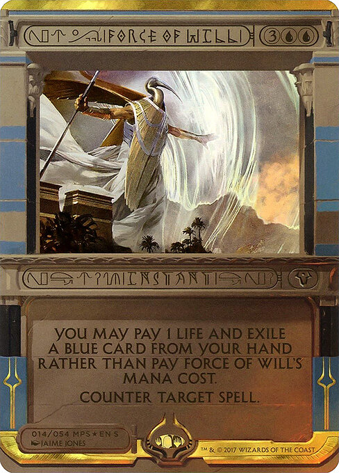 Force of Will — Amonkhet Invocations #14, art by Jaime Jones