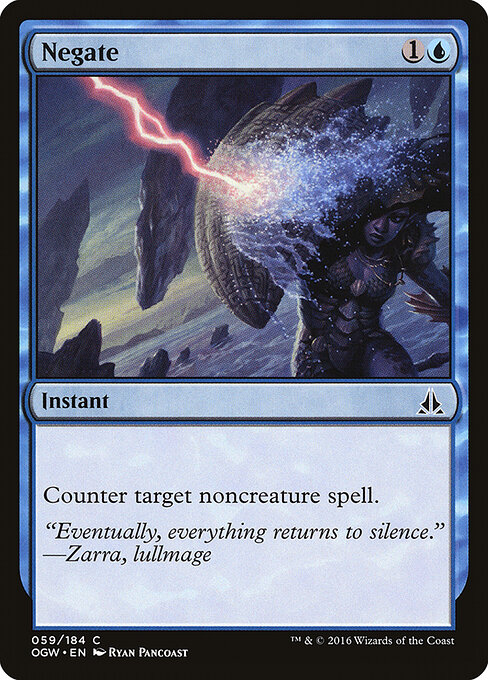Negate — Oath of the Gatewatch #59, art by Ryan Pancoast