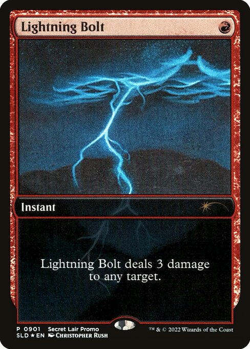 Lightning Bolt — Secret Lair Drop #901, art by Christopher Rush