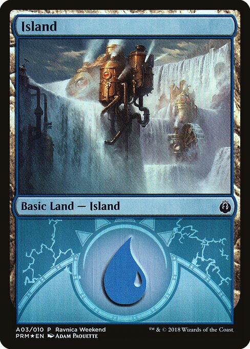 Island — GRN Ravnica Weekend #A03, art by Adam Paquette