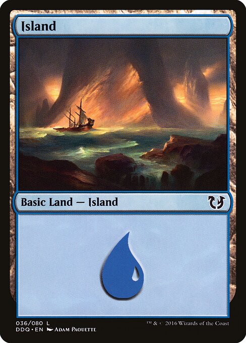 Island — Duel Decks: Blessed vs. Cursed #36, art by Adam Paquette