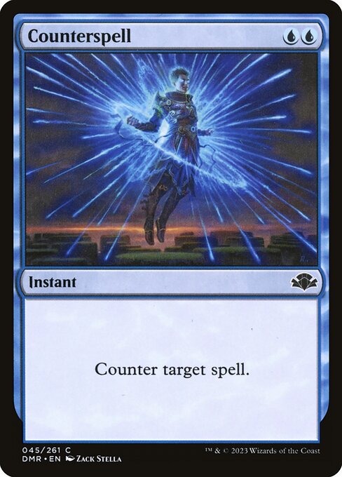 Counterspell — Dominaria Remastered #45, art by Zack Stella