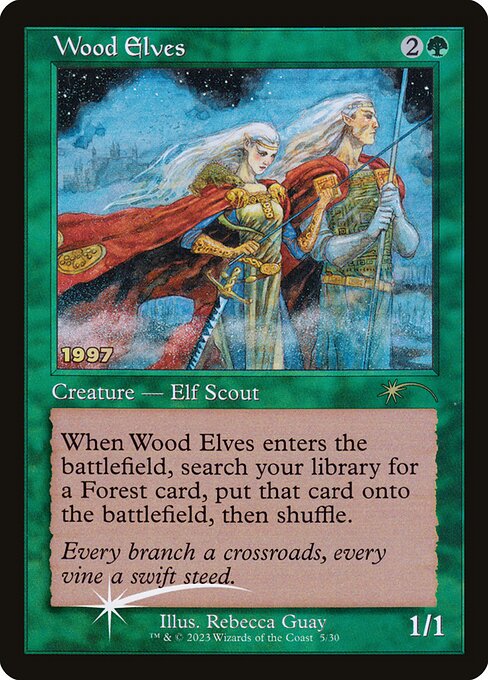Wood Elves — 30th Anniversary Play Promos #5, art by Rebecca Guay