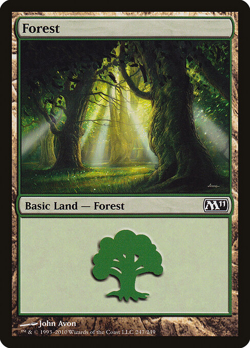 Forest — Magic 2011 #247, art by John Avon