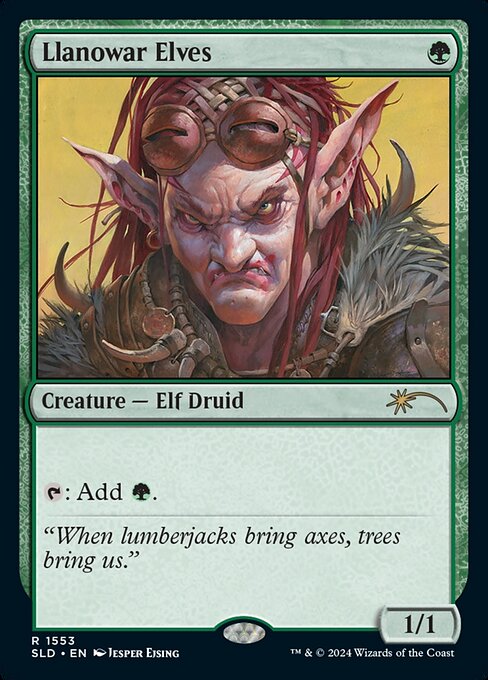 Llanowar Elves — Secret Lair Drop #1553, art by Jesper Ejsing