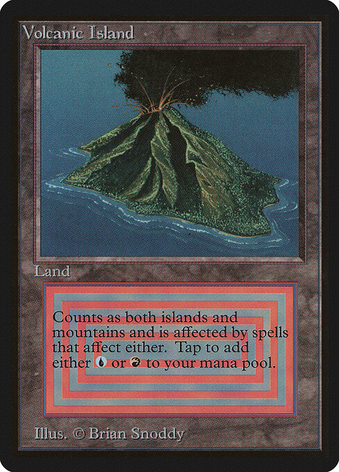 Volcanic Island — Limited Edition Beta #287, art by Brian Snõddy