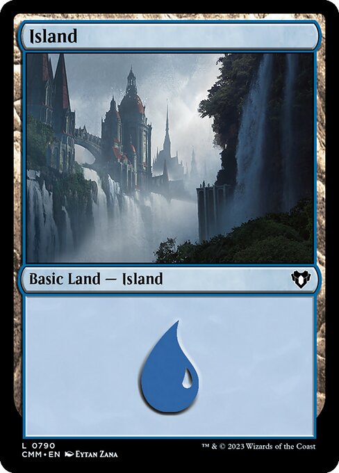 Island — Commander Masters #790, art by Eytan Zana