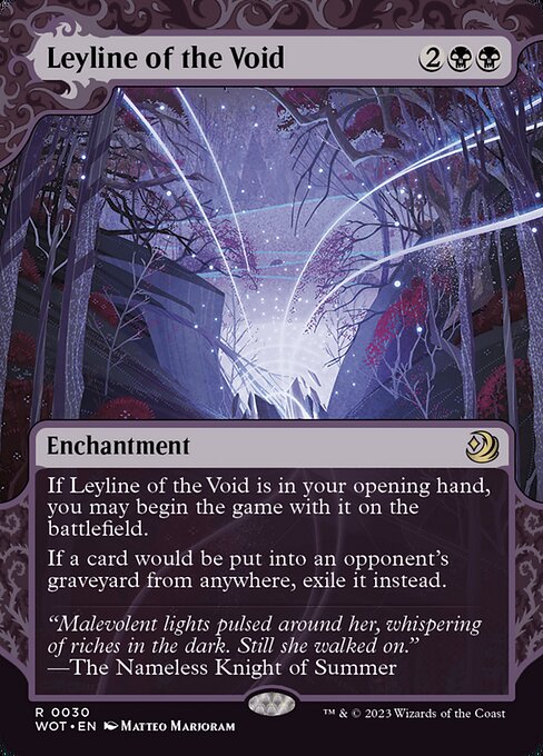 Leyline of the Void — Wilds of Eldraine: Enchanting Tales #30, art by Matteo Marjoram
