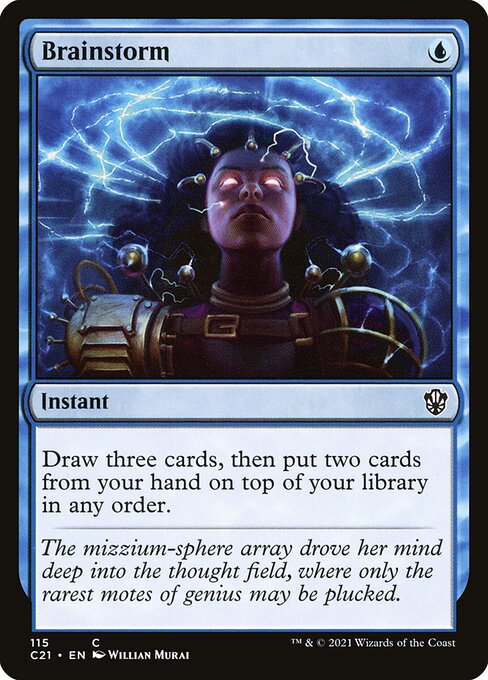 Brainstorm — Commander 2021 #115, art by Willian Murai