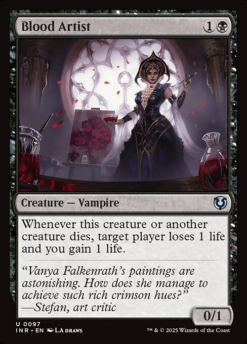 Blood Artist — Innistrad Remastered #97, art by L.A. Draws