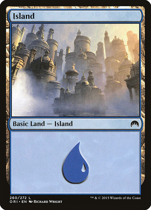 Island — Magic Origins #260, art by Richard Wright