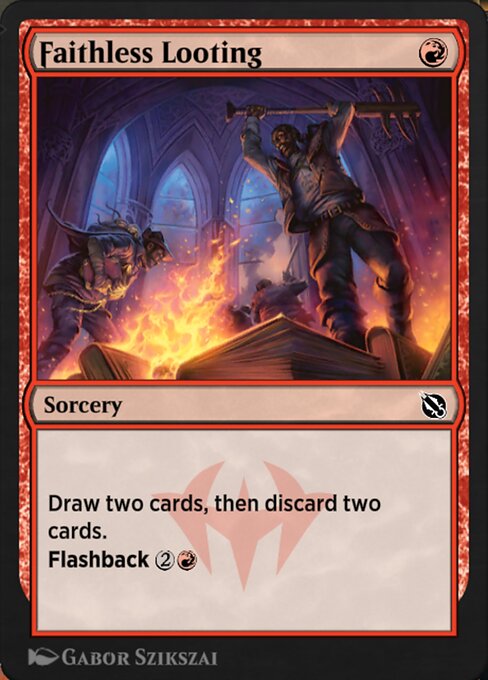 Faithless Looting — Shadows of the Past #40, art by Gabor Szikszai