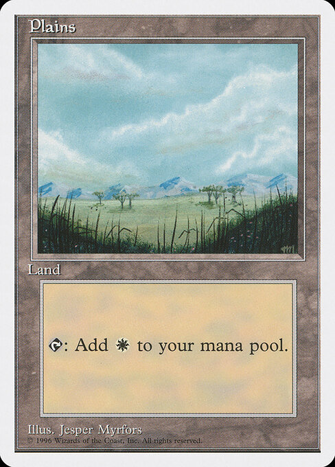 Plains — Introductory Two-Player Set #54, art by Jesper Myrfors