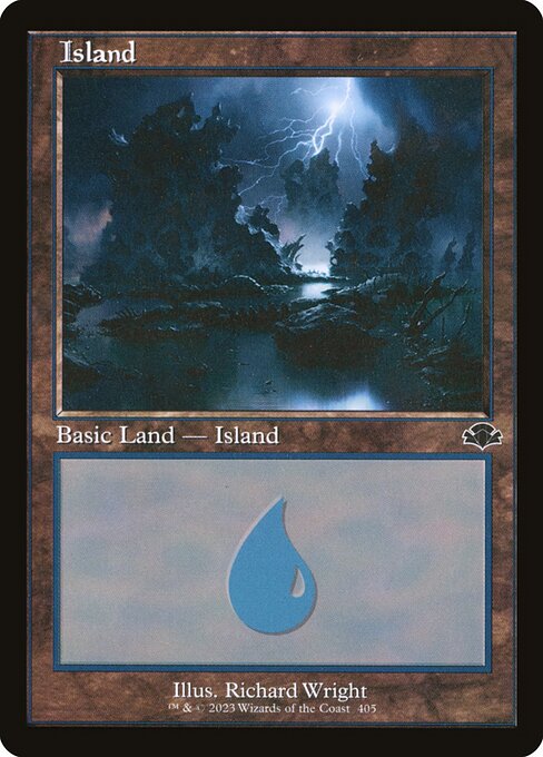 Island — Dominaria Remastered #405, art by Richard Wright