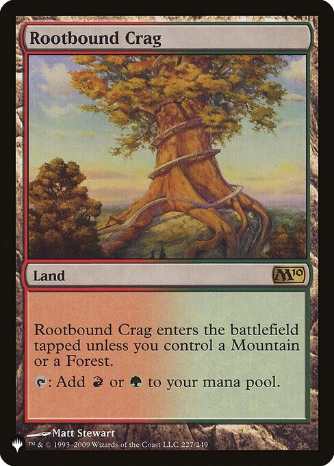 Rootbound Crag — The List #M10-227, art by Matt Stewart