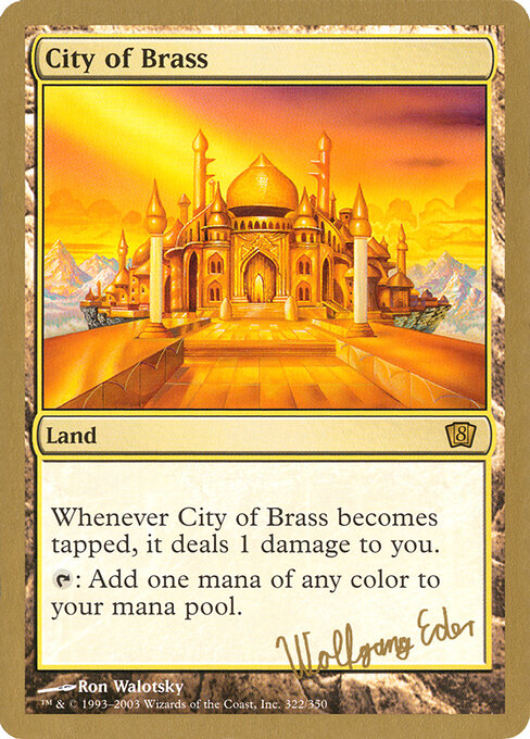 City of Brass — World Championship Decks 2003 #we322, art by Ron Walotsky