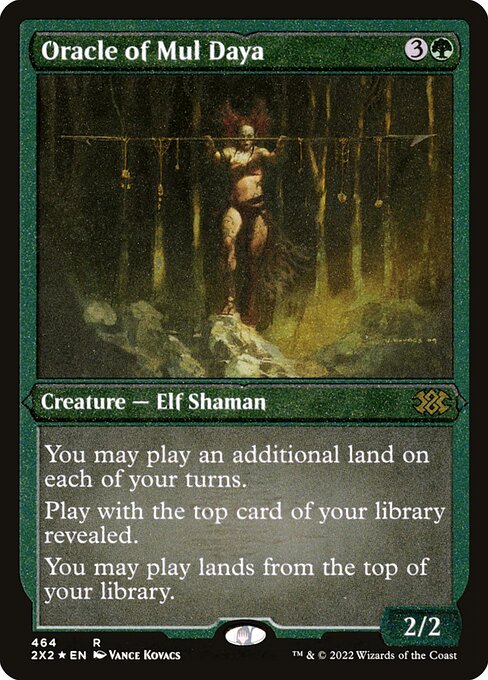 Oracle of Mul Daya — Double Masters 2022 #464, art by Vance Kovacs