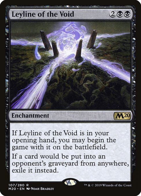 Leyline of the Void — Core Set 2020 #107, art by Noah Bradley