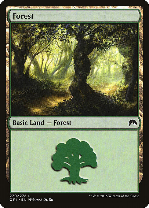 Forest — Magic Origins #270, art by Jonas De Ro