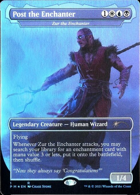 Zur the Enchanter — Post the Enchanter — Celebration Cards #8, art by Chase Stone