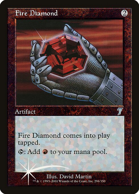 Fire Diamond — Seventh Edition #296★, art by David Martin