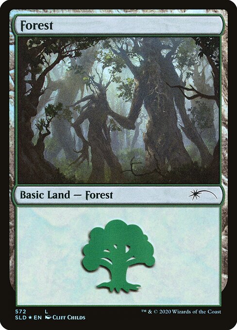 Forest — Secret Lair Drop #572, art by Cliff Childs