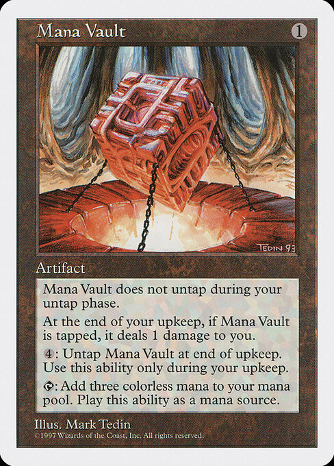 Mana Vault — Fifth Edition #388, art by Mark Tedin