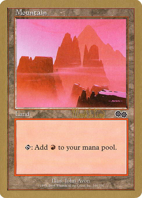 Mountain — World Championship Decks 1999 #mlp346, art by John Avon