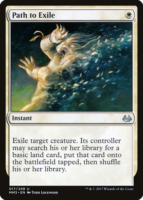 Path to Exile — Modern Masters 2017 #17, art by Todd Lockwood