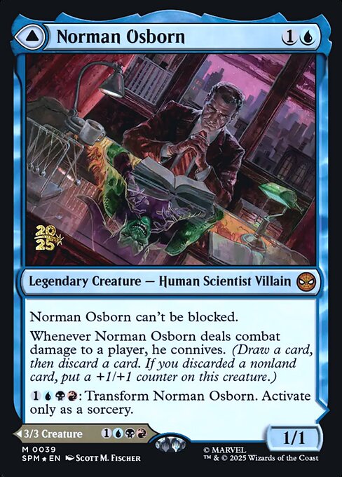 Norman Osborn // Green Goblin — Marvel's Spider-Man Promos #39s, art by Scott M. Fischer
