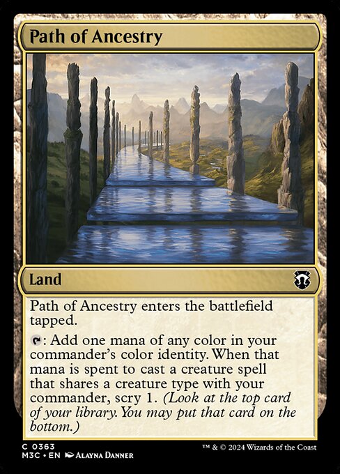 Path of Ancestry — Modern Horizons 3 Commander #363, art by Alayna Danner