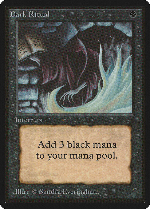Dark Ritual — Limited Edition Beta #99, art by Sandra Everingham