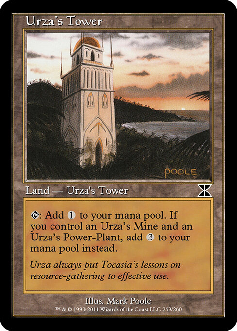 Urza's Tower — Masters Edition IV #259a, art by Mark Poole