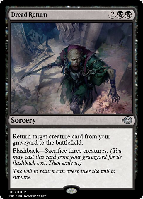 Dread Return — Magic Online Promos #60482, art by Svetlin Velinov