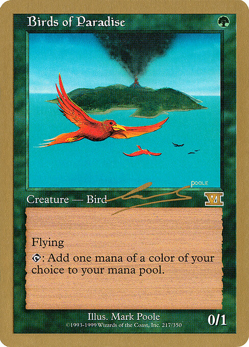 Birds of Paradise — World Championship Decks 2000 #nl217, art by Mark Poole