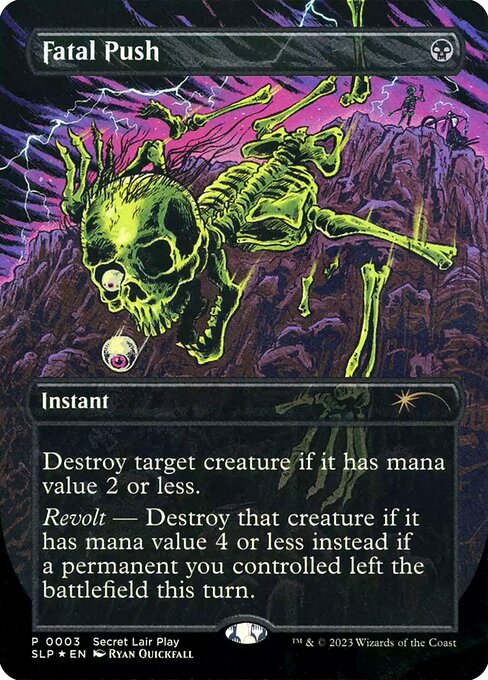 Fatal Push — Secret Lair Promo #3, art by Ryan Roadkill