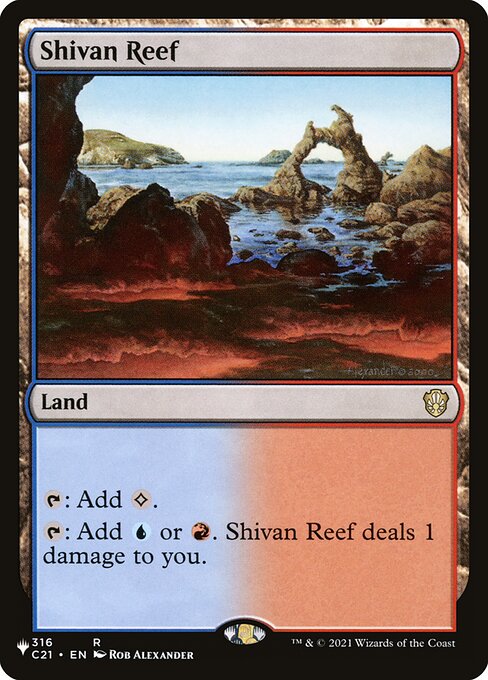 Shivan Reef — The List #C21-316, art by Rob Alexander