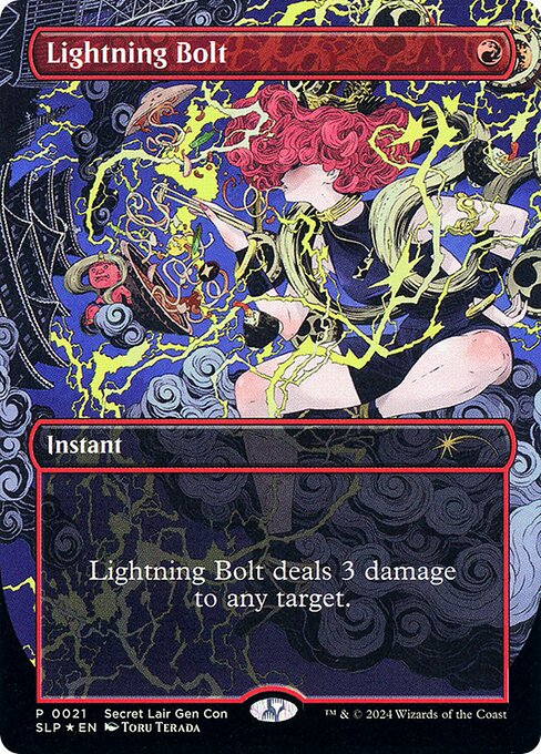 Lightning Bolt — Secret Lair Promo #21, art by Toru Terada