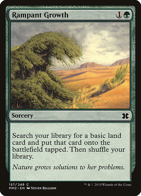 Rampant Growth — Modern Masters 2015 #157, art by Steven Belledin