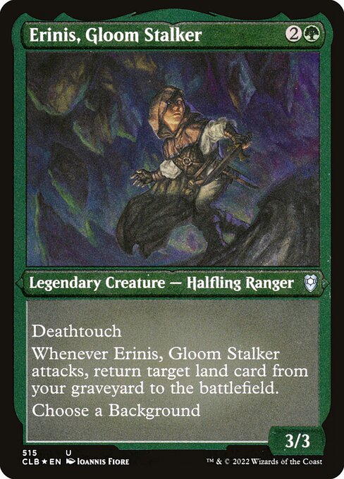 Erinis, Gloom Stalker — Commander Legends: Battle for Baldur's Gate #515, art by Ioannis Fiore