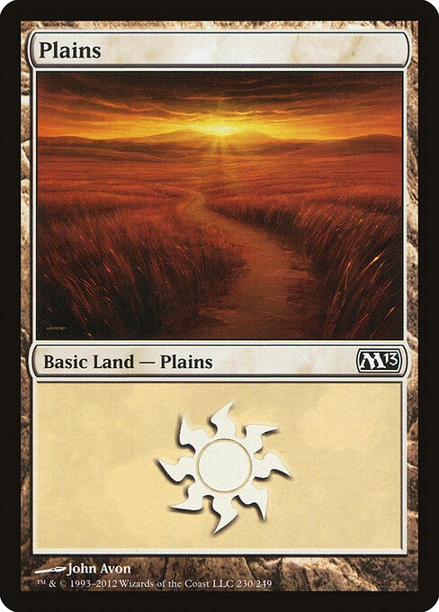 Plains — Magic 2013 #230, art by John Avon